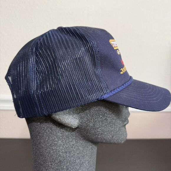 Vintage 2008 Topaz Lodge Fishing Derby Blue Snapback Trucker Hat Rope Cap Lures - Picture 7 of 11